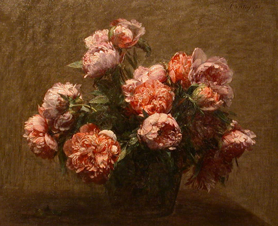 Vase of Peonies by Fantin Latour